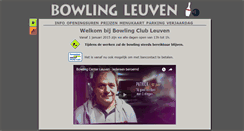 Desktop Screenshot of bowling-leuven.be