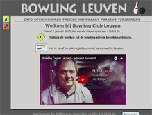 Tablet Screenshot of bowling-leuven.be